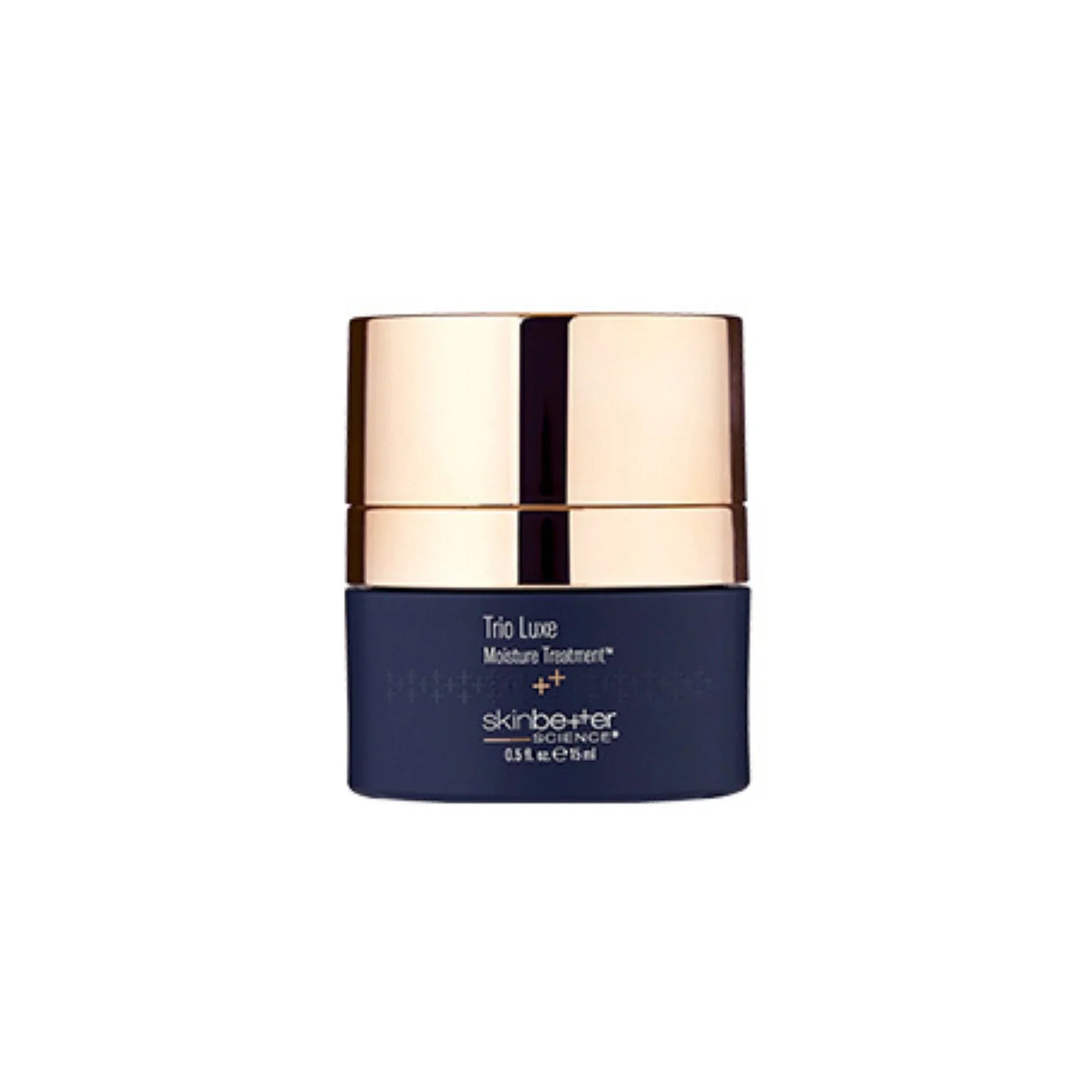 Trio Luxe Moisture Treatment 15ml in navy and gold jar, Bohemia Skin hydration skincare