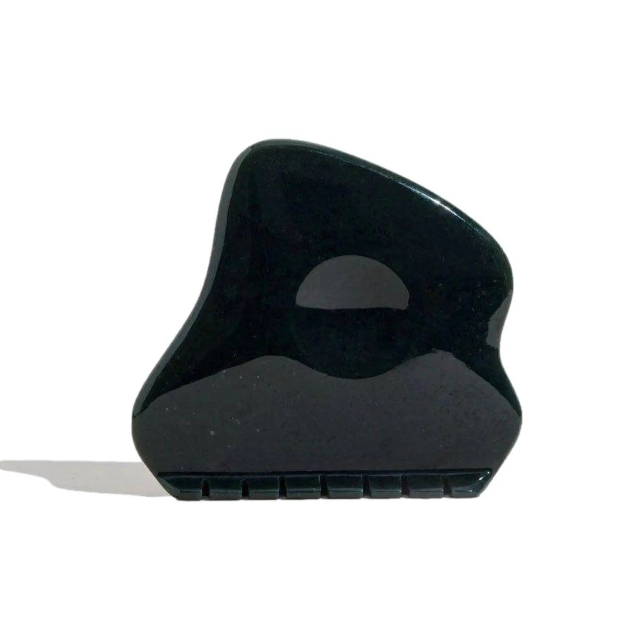 Bohemia Skin black gua sha stone for holistic facial massage and skincare
