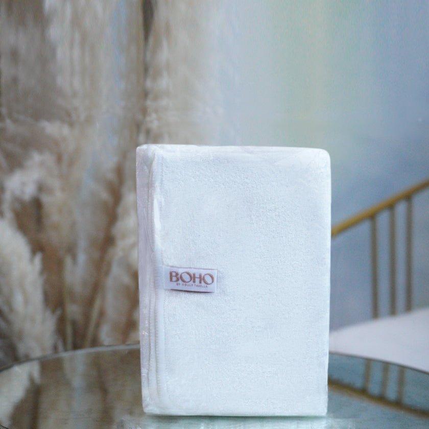 White Bamboo Velvet Spa Towel - BOHO Skincare - Bohemia